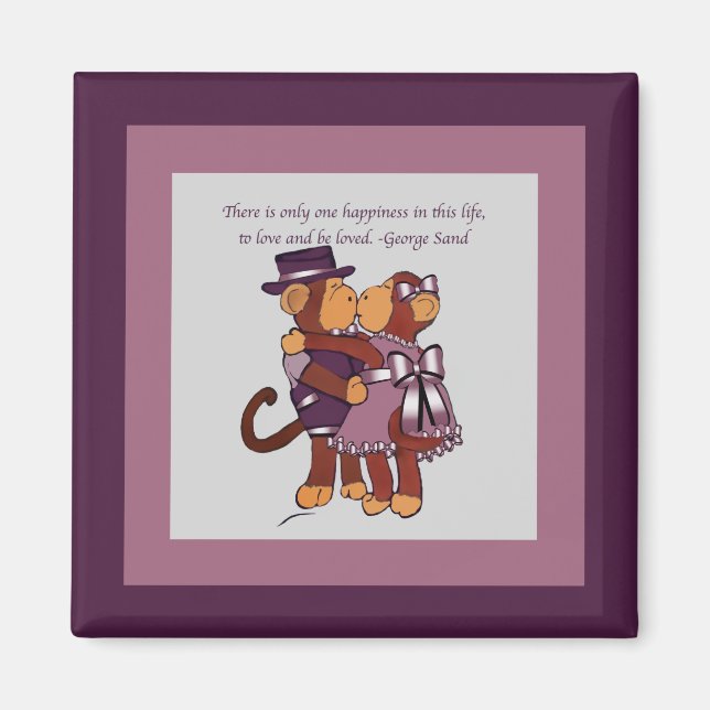 Monkey Love Magnet (Front)