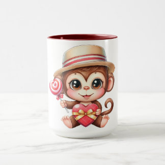 Monkey love mug