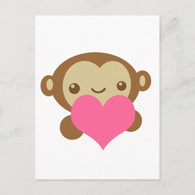 Monkey Love Postcard (Front)
