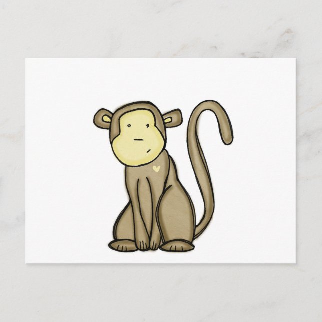 monkey love postcard (Front)