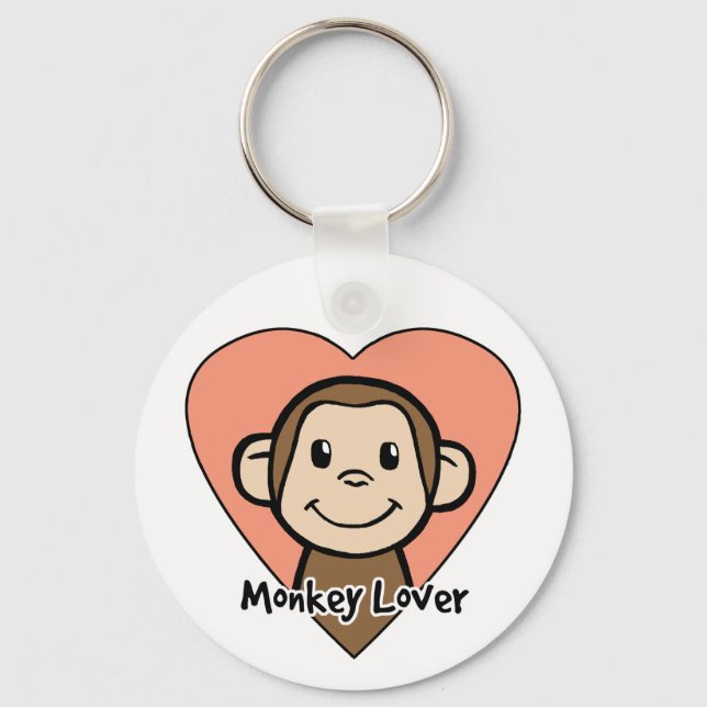 Monkey Lover Key Ring (Front)