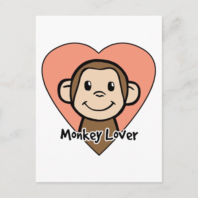 Monkey Lover Postcard (Front)