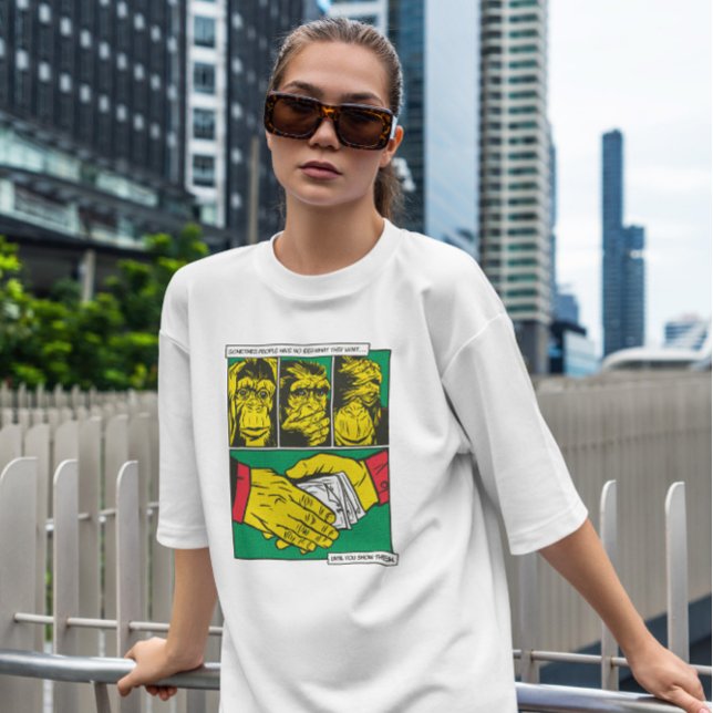 Monkey Mafia Animal Comic T-Shirt (Creator Uploaded)