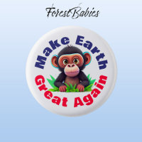 Monkey, Make Earth Great Again, Cute Environmental