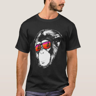 Monkey Monkey Vacation Sunglasses  Idea Music Monk T-Shirt