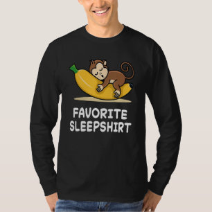 Monkey Monkeys Nap Sleeping Sleep Pajama Pyjamas N T-Shirt