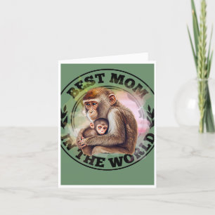Monkey Mother's Day Card