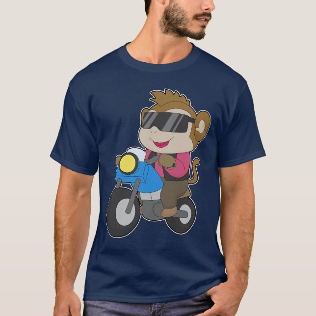 Monkey Motorcycle T-Shirt (Front)
