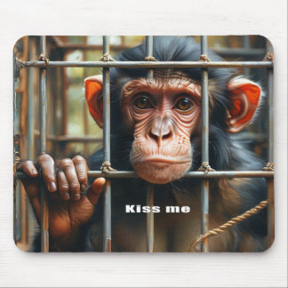 Monkey mouse pad