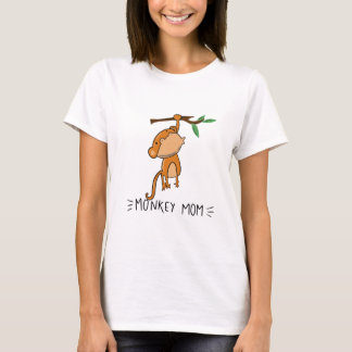 Monkey Mum Cute Monkey Playing Cartoon T-Shirt