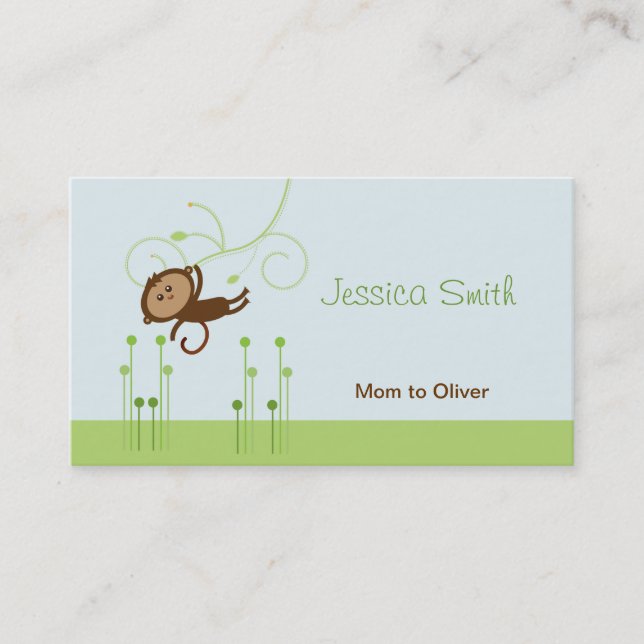 Monkey Mummy Calling Card (Front)