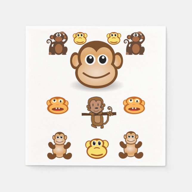 Monkey Napkin (Front)
