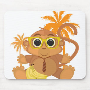 Monkey Nerd Mouse Pad