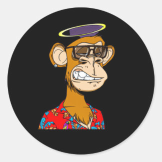Monkey NFT  Classic Round Sticker