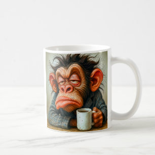 Monkey not very well shaped coffee mug