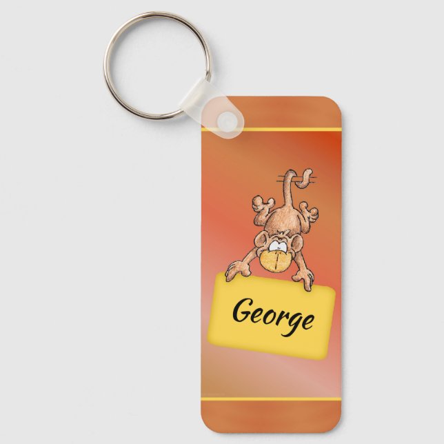 Monkey On A Chain Key Ring (Front)