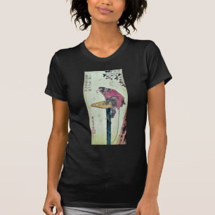 Monkey on cherry blossoms by Ando,Hiroshige T-Shirt