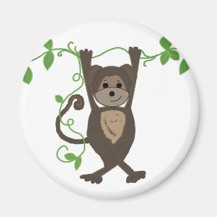 Monkey on the Vines Magnet