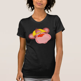Monkey or Chimpanzee Face Cartoon T-Shirt