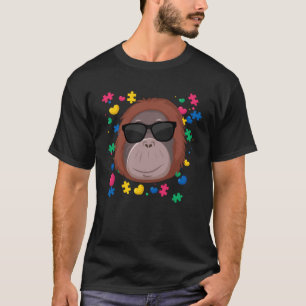 Monkey Orangutan Autism Child Awareness Choose Kin T-Shirt