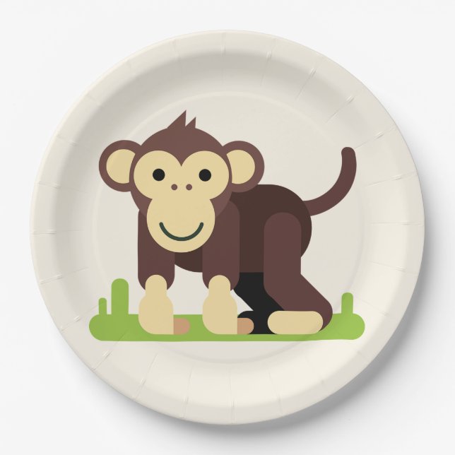 Monkey Paper Plate (Front)
