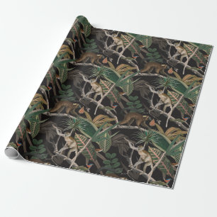 Monkey Pattern Wrapping Paper