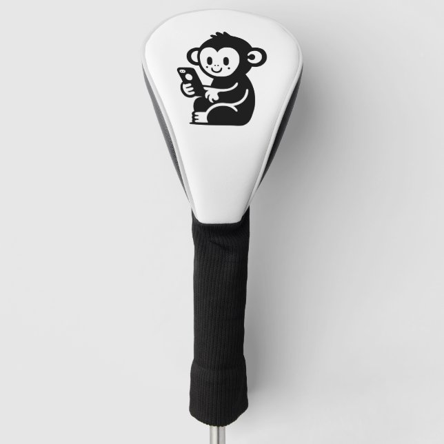 Monkey Phone Golf Head Cover (Front)
