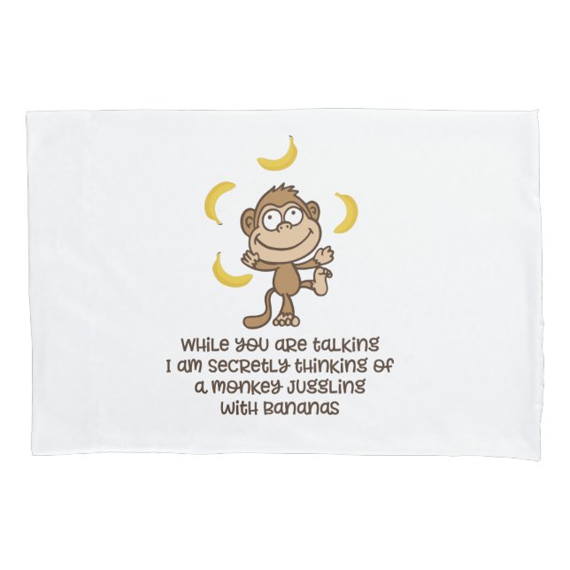 Monkey Pillowcase (Front)