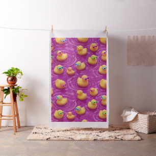 Monkey pink rubber duck pattern fabric, cute whims fabric