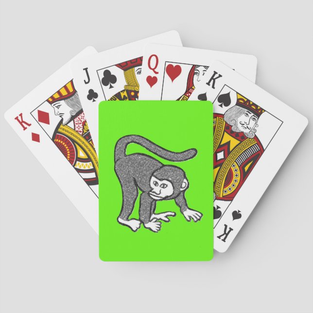 Monkey Playing Card Deck (Back)