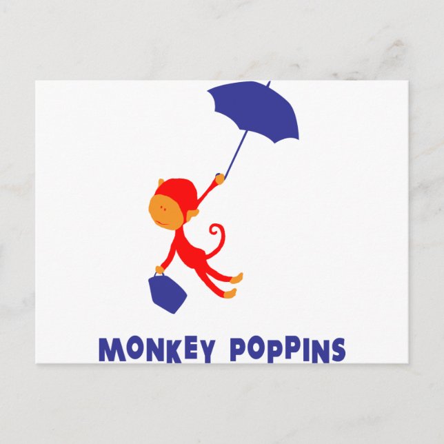 Monkey Poppins Postcard (Front)