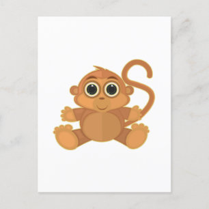 Monkey Postcard