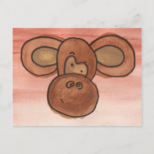 Monkey postcard