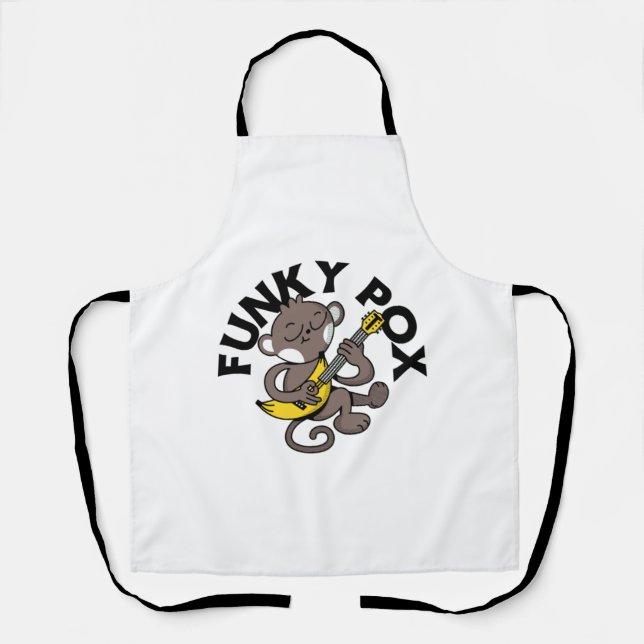 Monkey Pox Funky Pox  Apron (Front)