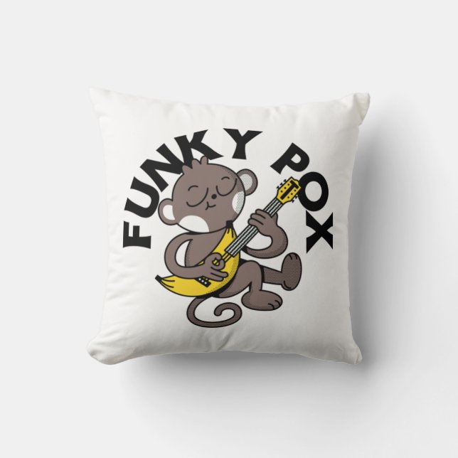 Monkey Pox Funky Pox  Cushion (Front)