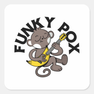 Monkey Pox Funky Pox  Square Sticker