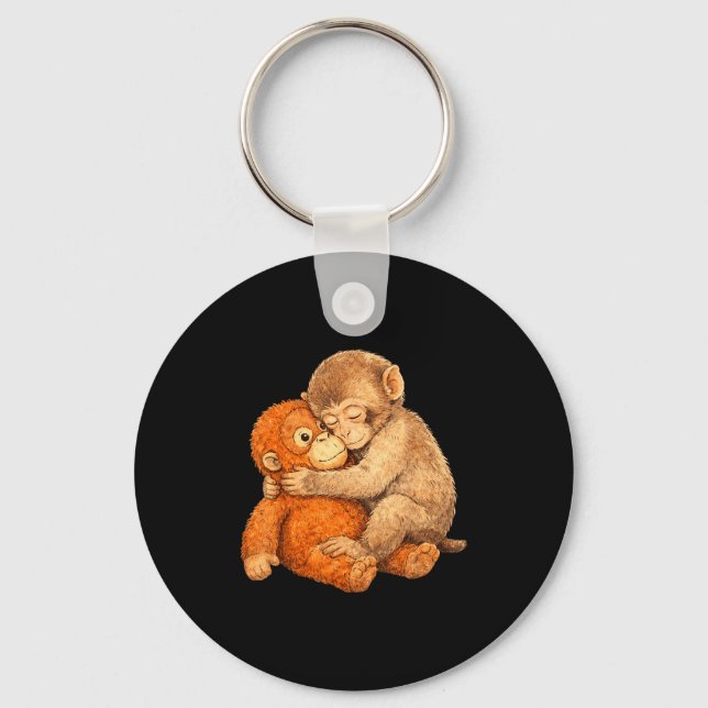 Monkey punch graphic tee  key ring (Front)