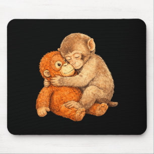 Monkey punch graphic tee  mouse pad