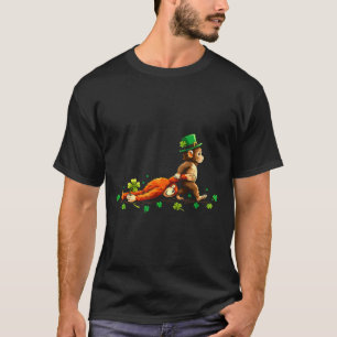 Monkey punch meme little punch toy st patricks day T-Shirt