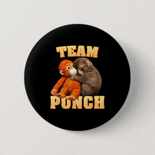 Monkey punch team punch 6 cm round badge
