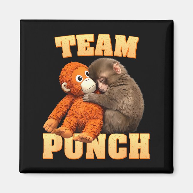 Monkey punch team punch  magnet (Front)