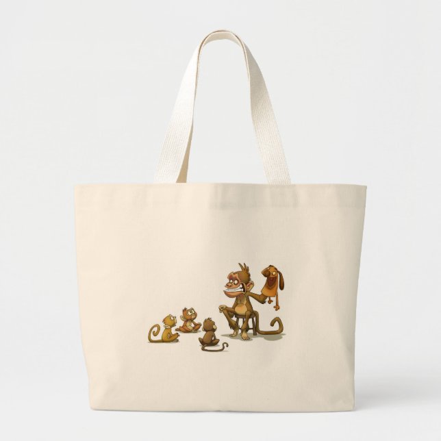 Monkey Puppet Show Bag (Front)