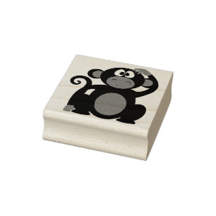 Monkey Rubber Stamp