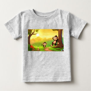 Monkey’s Morning Swing Baby T-Shirt