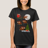 Monkey Santa Sleigh Flying Funny Magical Christmas