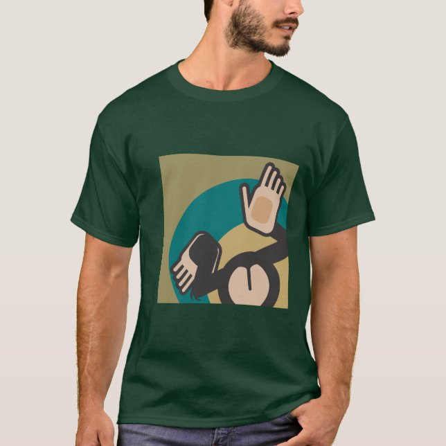 Monkey Sass 2 (muted) T-Shirt (Front)