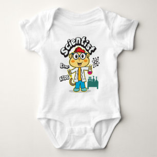 Monkey scientist baby bodysuit