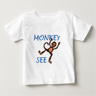 monkey see 2 in blue t-shirt