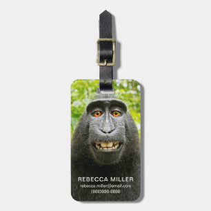 Monkey Selfie Luggage Tag