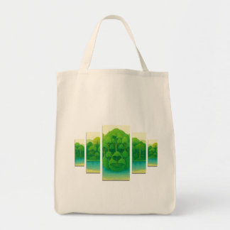 Monkey shadow tote bag